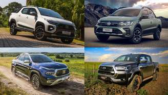 Fiat Strada, Volkswagen Saveiro, Fiat Toro e Toyota Hilux: picapes mais populares