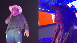 Nattan canta para Rafa Kalimann em show