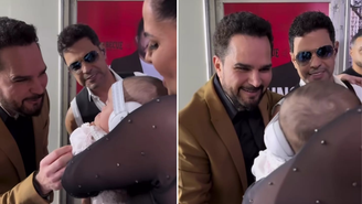 "Conhecendo o titio Luciano", escreveu Graciele nos registros do momento