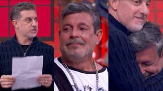 Luciano Huck e Alexandre Frota no Domingão com Huck