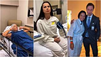 Viviane Araújo fez a quarta cirurgia para remover uma hérnia umbilical