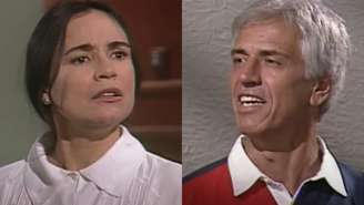 Helena (Regina Duarte) e Assunção (Nuno Leal Maia) em 'História de Amor'