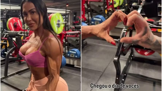 Gracyanne Barbosa surpreende e apresenta seu 'grande amor'