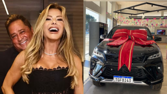 Que luxo! Leonardo presenteia Poliana Rocha com carro de R$ 460 mil em Dia dos Namorados