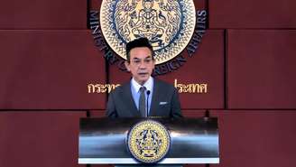 Foto ilustrativa do porta-voz do Ministério das Relações Exteriores da Tailândia, Nikorndej Balankura, em 2024