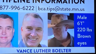 De acordo com as autoridades, o atirador é Vance Boelter, de 57 anos, e está sendo procurado. 