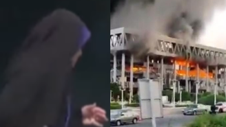 VÍDEO: Jornalista foge ao vivo após bombardeio atingir TV no Irã; estúdio foi tomado por fumaça