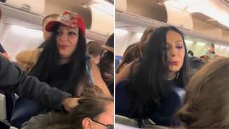 Americana agride brasileira em voo e diz que não quer sentar ao lado da latina devido ao seu peso; veja o vídeo