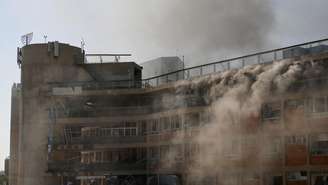 Hospital Soroka após ataque de míssil iraniano no sul de Israel. 19 de junho de 2025