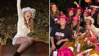 Giovanna Lancellotti teve festa surpresa no estil country com show sertanejo