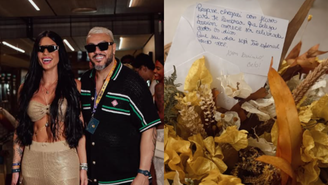 Belo apaixonado! Cantor enche nova namorada de flores e declaração