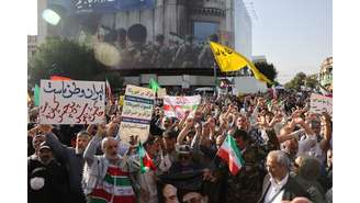 Protesto em Teerã contra ataque dos EUA a instalações nucleares 22/6/2025
