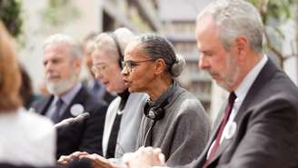 Coletiva de imprensa: Balanço Ético Global em Londres com a presença da ministra do Meio Ambiente e da Mudança Climática, Marina Silva.