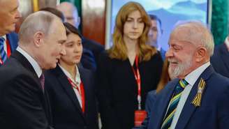 Lula encontra Putin na Rússia, em maio de 2025