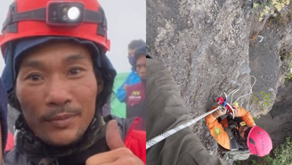 Agam Rinjani está sendo aclamado por brasileiros por ter ajudado no resgate do corpo de Juliana Marins