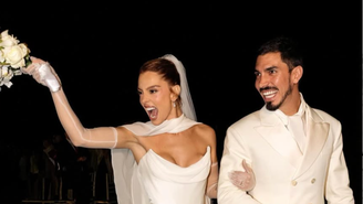 Veja detalhes da segunda celebração de ​​Giovanna Lancellotti e Gabriel David