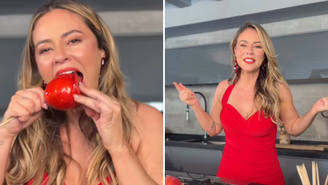 Paolla Oliveira mostra receita clássica de Maçã do Amor: ‘Está aberta a barraquinha’