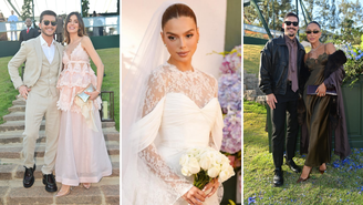 Giovanna Lancellotti e Gabriel David se casam em cerimônia repleta de celebridades; veja fotos