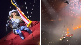 Beyoncé interrompe show nos EUA após problema técnico deixá-la pendurada em carro