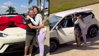 Eduardo Costs presenteou a filha com um carro luxuoso