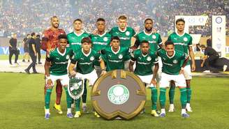 Palmeiras antes da partida contra o Chelsea, pela Copa do Mundo de Clubes