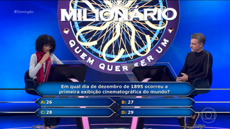 'Quem Quer ser um Milionário?' deste domingo, 6