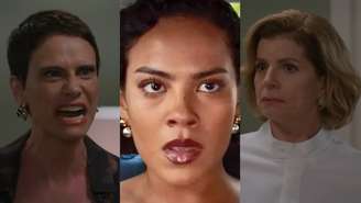 Celina (Malu Galli), Fátima (Bella Campos) e Odete (Debora Bloch) de Vale Tudo