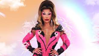 Grag Queen para a promo oficial da segunda temporada do Drag Race Brasil