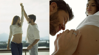 Camila Queiroz e Klebber Toledo anunciam gravidez do primeiro filho