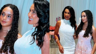 Scheila Carvalho comemora o aniversário de 15 anos da filha em sua mansão