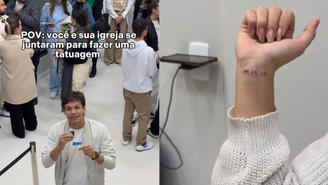 Igreja chama atenção nas redes sociais após fazer mutirão de tatuagem