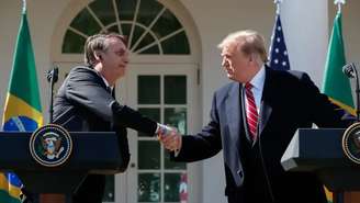 O presidente dos EUA, Donald Trump, e o ex