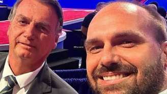 Bolsonaro e filho Eduardo