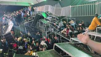 Arquibancada desabou durante evento de rodeio em Eldorado (SP)