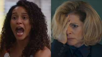 Raquel (Taís Araujo) e Odete (Debora Bloch) de Vale Tudo