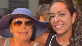 Samantha Schmutz com a mãe, Dalva Schmutz