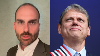 Eduardo Bolsonaro volta a criticar Tarcísio de Freitas