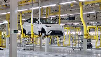 Fábrica da BYD em Camaçari (BA)