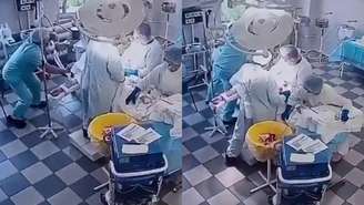 Médicos seguram paciente que passava por cirurgia durante terremoto na Rússia