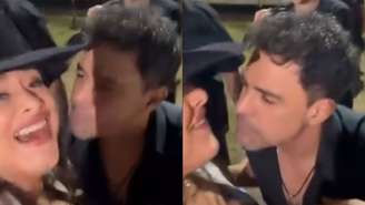 Zezé di Camargo beija fã