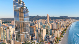 'Prédio do Neymar' fica em Itapema, no litoral norte de Santa Catarina