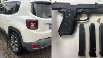 Homem é preso fingindo ser policial penal após ser flagrado com carro adulterado e arma