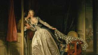 O Beijo Roubado, de Jean Honore Fragonard (1787). De obras-primas renascentistas a fotos de tabloides, o ato de traição romântica não apenas moldou vidas pessoais, mas também deixou sua marca na história da arte. Pintores ao longo dos séculos transformaram essa transgressão íntima em arte, convidando os espectadores a se tornarem voyeurs da paixão, da culpa e do desejo. Hermitage Museum