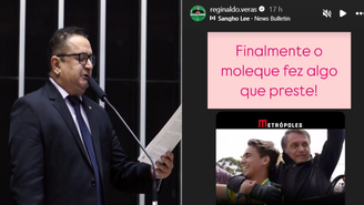 Reginaldo Veras 'ataca' Nikolas Ferreira por meio das redes sociais