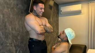 Rafa Marttinz e Pistolinha, conhecido como 'o anão de milhões'