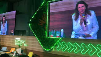 Ana Toni, CEO da COP30, discursa na Climate Week 2025