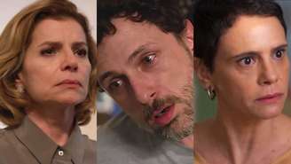 Odete (Debora Bloch), Leonardo (Guilherme Magon) e Celina (Malu Galli) de Vale Tudo