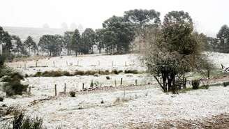 Na cidade que fica na Serra Gaúcha, as temperaturas mínimas chegaram a 0,4ºC no início da manhã
