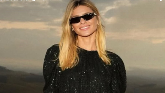 Carolina Dieckmmann no casamento de Giovanna Ewbank e Bruno Gagliasso 