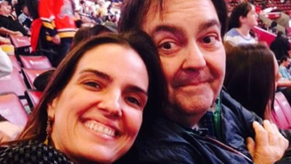 Faustão ao lado de Luciana Cardoso